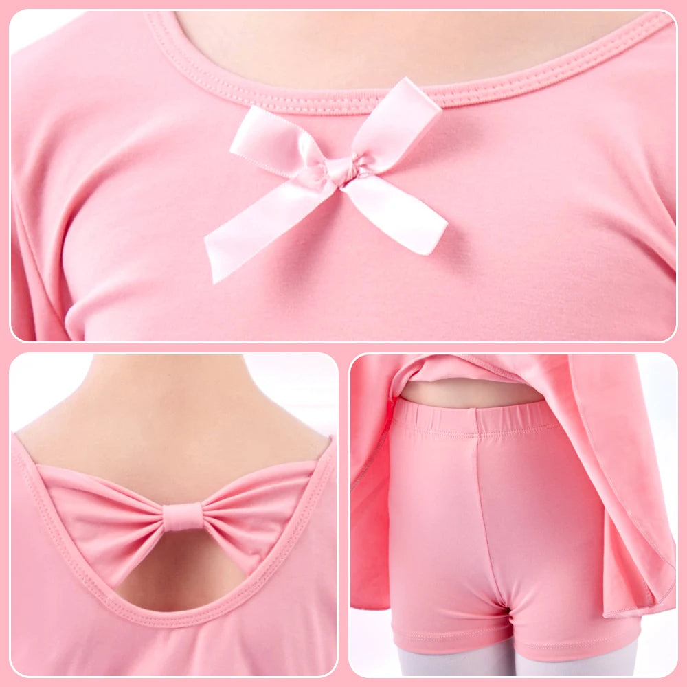 Long Sleeve Leotards for Girls Toddler Kids Dance Ballet Gymnastic Bodysuit Outfit Leotard