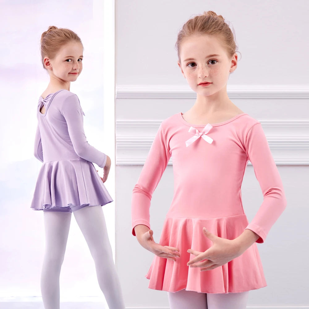 Long Sleeve Leotards for Girls Toddler Kids Dance Ballet Gymnastic Bodysuit Outfit Leotard